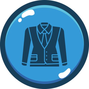 İş ceketi. Basit resimleme