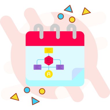 iş takvimi vektör çizimi