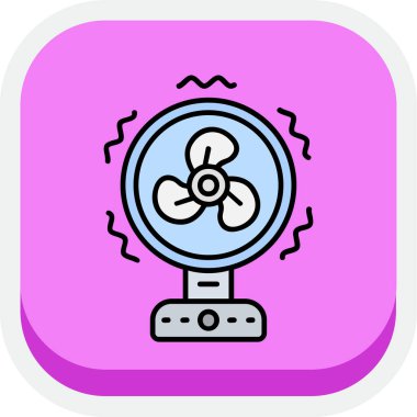 fan simgesi, vektör illüstrasyonu