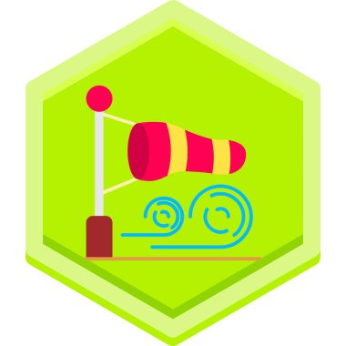 Lunapark simgesi düz stil