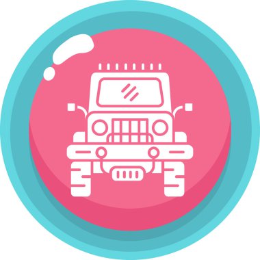 - Araba. Web simgesi basit illüstrasyon