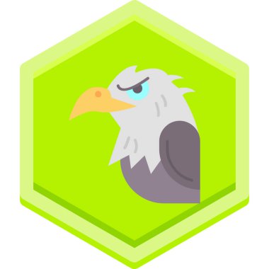 Kuş simgesi. vektör illüstrasyonu