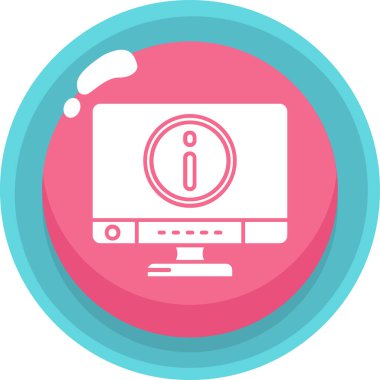 Bilgisayar. Web simgesi basit illüstrasyon