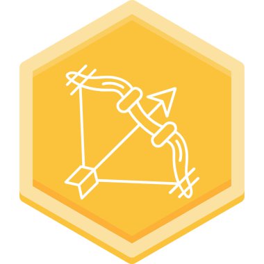 Tek bir izole simgenin vektör illüstrasyonu