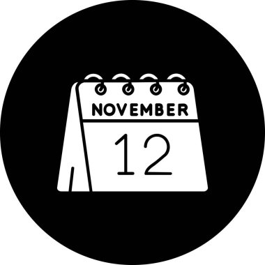 Tarih için bir takvim simgesi ile illüstrasyon