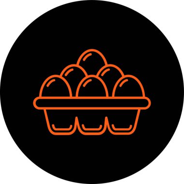 Yumurta. Web simgesi basit illüstrasyon