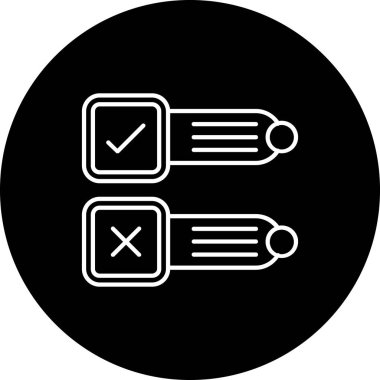 İşaretleme simgesinin vektör illüstrasyonu