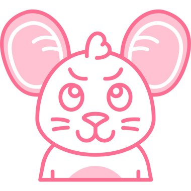 izole edilmiş tavşan çizgi film karakter vektör tasarımı