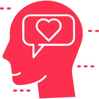 kalp simgesi, vektör illüstrasyon tasarımı