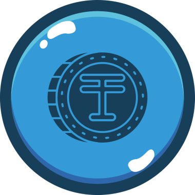 Bozuk para simgesinin vektör illüstrasyonu