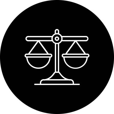 adalet simgesi çemberde