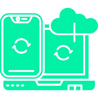 mobil bulut hesaplama simgesi