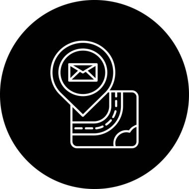 e-posta vektörü düz simgesi