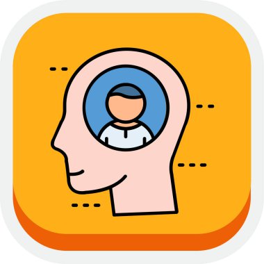 İnsan kafasının vektör simgesi