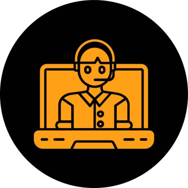 dizüstü bilgisayar simgesi. Web için dizüstü bilgisayar vektör simgelerinin özet çizimi