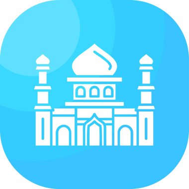 Cami simgesinin vektör illüstrasyonu