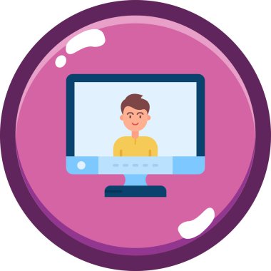 Dairedeki adamla birlikte dizüstü bilgisayar