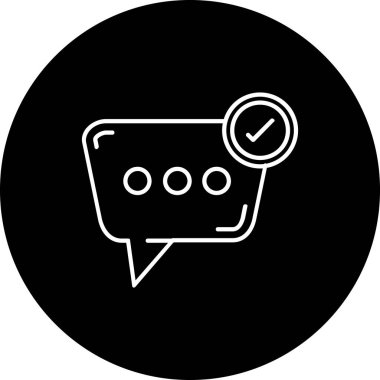 konuşma balonu simgesi, vektör illüstrasyonu