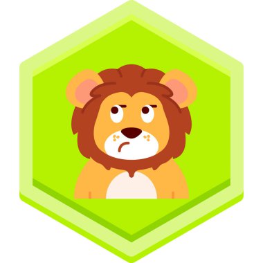 Çizgi film aslanı gibi dümdüz.