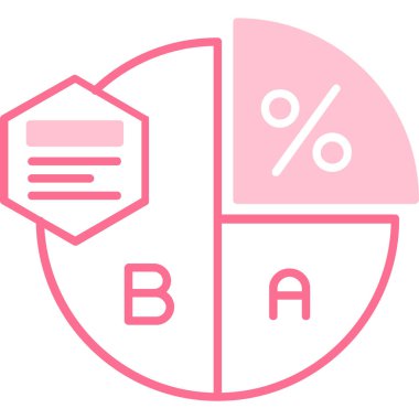 yüzde simge vektör illüstrasyonu