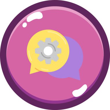 Konuşma balonu. Web için illüstrasyon