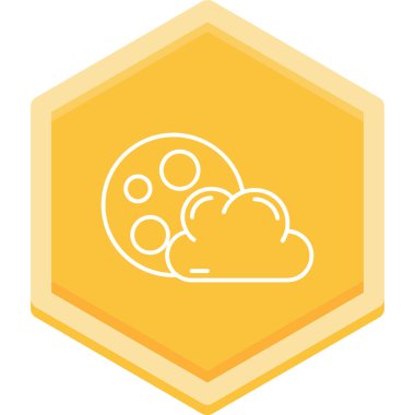 Bulut simgesi vektör illüstrasyonu