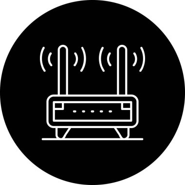 Yönlendirme çizgisi ters vektör resimleme