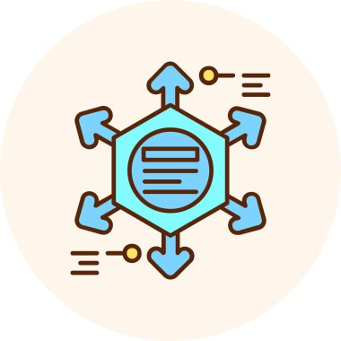 Virüs vektör simgesi modern basit tasarım