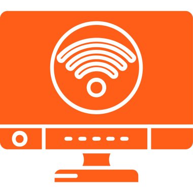 Wi-Fi simgesinin vektör illüstrasyonu