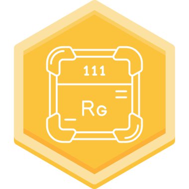 211 numaralı izole edilmiş altıgen simgenin çizimi