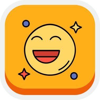 vektör emoji simgesi çizimi