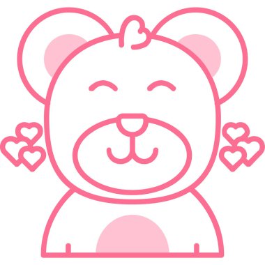 sevimli ayı ile kalp