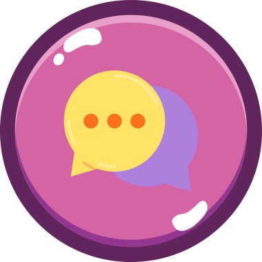 Sohbet balonları. Basit resimleme