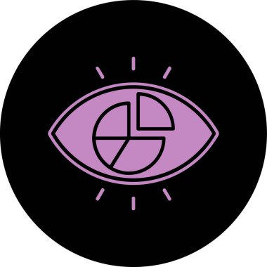 Göz simgesi vektör illüstrasyonu