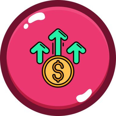 Bozuk para. Web simgesi basit illüstrasyon