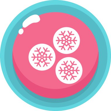 kar simgesi trend düz tasarım, vektör illüstrasyonu.