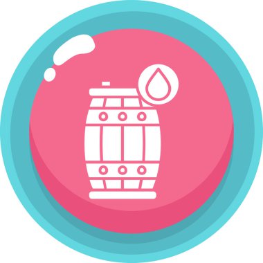 Fıçı. Web simgesi basit illüstrasyon