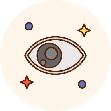 Göz simgesinin vektör illüstrasyonu