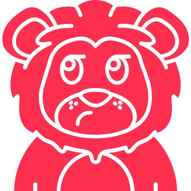 üzgün yüz simgesi, basit vektör illüstrasyonu