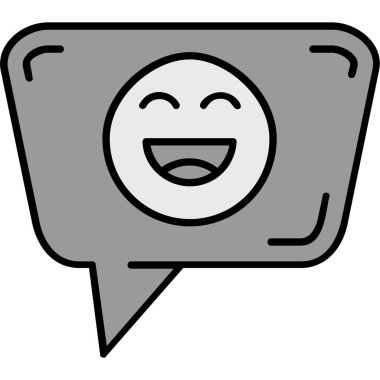 Sohbet simgesi vektör illüstrasyonu