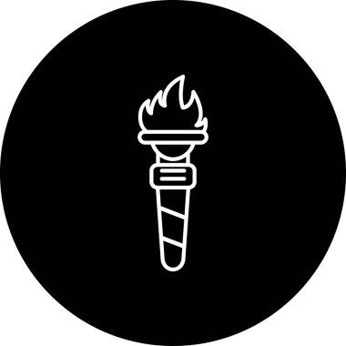 Bir meşalenin vektör illüstrasyonu