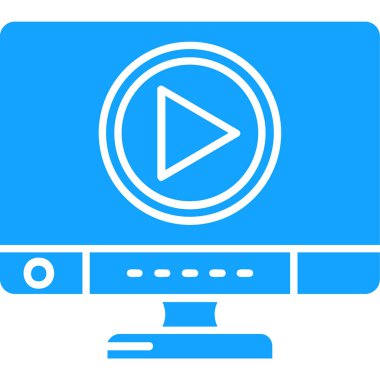 video simgesi vektör illüstrasyonu