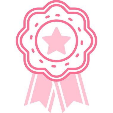 ödül rozeti simgesi vektör illüstrasyon