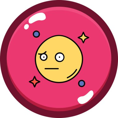 Gezegen. Web simgesi vektör illüstrasyonu