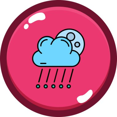 Bulut simgesinin vektör illüstrasyonu