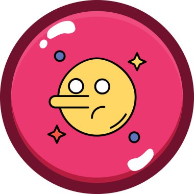 Ay. Web simgesi basit illüstrasyon