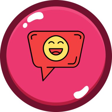 Konuşma balonu. Basit resimleme