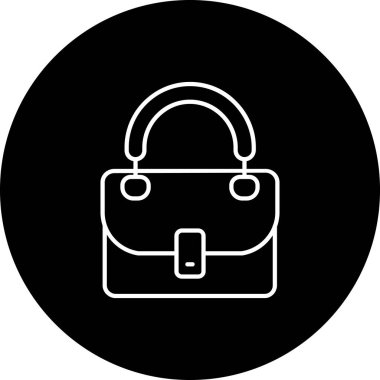 çanta simgesi vektör illüstrasyonu