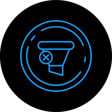 Alarm simgesi soyut arkaplan grubunda izole edildi