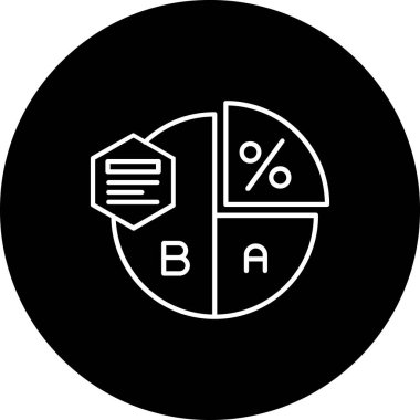 vektör yüzdesi etiketi simgesi